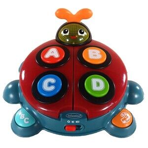 Infantino Alphabet & Colors Learning Beetle 4 Songs 93 Words and Phrases